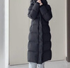 CLARKE QUEEN95%白鹅绒羽绒服女长款过膝2024新款宽松加厚外套潮 黑色 XS (160) （80-115斤卡码拍小） 实拍图