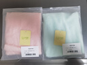 内野（UCHINO）棉花糖方巾无捻纱柔软洗脸毛巾儿童毛巾方巾口水巾粉色 实拍图