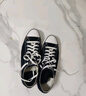 匡威（Converse）官方All Star经典帆布男女低帮休闲运动鞋黑色101001 101001/黑色 44.5 实拍图