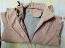 BRELRMON加绒风衣外套男女韩版防风保暖单层软壳冲锋衣工装风夹克文艺上衣 9930S子鸢粉-女【纯色】 3XL 实拍图