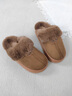 朴西居家情侣短绒棉拖鞋女秋冬家居室内防滑拖鞋厚底保暖加绒棉拖 榆木棕 40-41 实拍图
