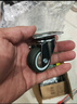 静音万向轮轮子重型小脚轮带刹车转向定向手推车滑轮滚轮移动底座 重型万向轮（4只装） 1.5寸 实拍图