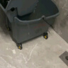 斯图（sitoo）加强型榨水车 拖把清洁车 单桶榨水车拖把桶地拖桶 挤水桶 拖把筒 7011 深空灰色24升榨水车 实拍图