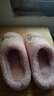京东京造【泰迪绒儿童】拖鞋女童毛绒居家软弹棉拖鞋粉红31-32 JZ-2492 实拍图