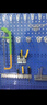 驰兔 五金工具挂板架加厚金属方孔洞洞板上墙板展示挂架蓝白灰黑橘黄六色可选 600*400板厚1.0mm自重1.85kg 实拍图