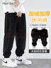FitonTon休闲裤男秋冬抽绳韩版加绒男裤保暖运动裤子男士加厚束脚运动长裤 实拍图