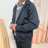 阿迪达斯（adidas）外套男 25春季新款运动休闲服立领开衫外套透气防风针织上衣夹克 黑白色/针织立领/现货速发 L 实拍图