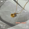 周六福（ZLF）  黄金吊坠女款5D硬金银杏足金挂坠 定价 单吊坠-约0.22g 实拍图