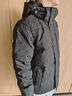 卡宾【重磅鸭绒】卡宾男装老花满印羽绒服冬季夹克休闲面包服加厚外套 煤黑色01 2XL /185/54 实拍图