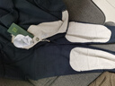 宝派保暖内衣男女套装含羊绒桑蚕丝双面绒加厚圆领秋衣秋裤女士秋冬季 羊绒暖护贴（线下护膝款）男黑灰 L 实拍图