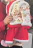 贝婴初（BEIYINGCHU）汉服女童新年衣服儿童中国风蛇年唐装过年宝宝拜年服 上袄+裙子+头饰 100 （建议身高85-95） 实拍图