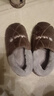 安尚芬包根大码棉拖鞋男秋冬加厚全包情侣保暖居家舒适厚底防滑毛毛拖鞋 咖啡【保暖加强3.0版】 40-41 适合38-39 实拍图