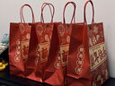 TaTanice新年礼袋5个装马年春节手提袋新年礼物礼品袋包装袋新年快乐 实拍图