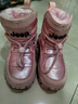 JEEP吉普儿童雪地靴冬季加绒加厚大棉棉鞋女童秋冬马丁靴 粉色33 实拍图