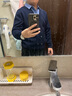 恒源祥针织衫青年男士休闲假两件百搭毛衣上衣HJ164 藏青加绒 180/96A 实拍图