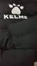 卡尔美（KELME）长款运动棉服男冬季连帽过膝保暖生活训练外套风衣 黑色 S  实拍图