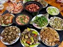 康佳（KONKA）康佳火锅暖菜板饭菜保温板家用热菜板圆形可旋转智能餐桌加热神器 90CM【电磁炉火锅款】黑色+电动旋转 实拍图