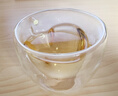 全适耐热创意双层心形杯喝牛奶奶茶饮料杯咖啡带把玻璃杯情侣杯240ml 实拍图