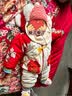 优奇婴儿衣服冬装棉服冬季保暖连体衣满月百天周岁礼服过年喜庆拜年 实拍图
