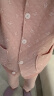 秋鹿秋冬季空气棉睡衣女士纯棉加厚夹层保暖夹棉家居服休闲可外穿 豆沙粉 L /身高160-165体重100-115 实拍图