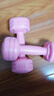 帝威哑铃女士小哑铃儿童哑铃家用2kg拳击一体式套装小学生男健身器材 湘妃粉 -多边设计 2KG =1kg*2（儿童老人） 实拍图