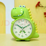 曲彤恐龙学生小闹钟起床神器音乐儿童男孩女孩时钟表专用桌面卡通静音 浅绿笨笨龙 6英寸 实拍图