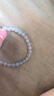 六福珠宝多彩玉髓手链手串女可搭配DIY串珠6~8mm宝玉石 蓝玉髓手串-约6mm 实拍图