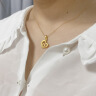 蓓影 黄金项链足金999心爱吊坠女款套链送女友老婆生日520情人节礼物 足金吊坠+18K金链 实拍图