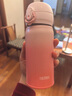膳魔师（THERMOS）保温杯大容量水杯儿童男女士杯子情侣不锈钢生日礼物定制刻字JNL 316L不锈钢-珊瑚粉 350ml 实拍图