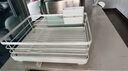 阿司倍鹭（ASVEL）日式厨房不锈钢色碗架沥水架家用水槽碗盘沥水篮台面置物架 白色-单层宽型A5534-09 实拍图