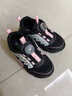 卡特兔童鞋儿童运动鞋男童跑步鞋秋季旋钮鞋防滑女童老爹鞋校园篮球鞋子 黑粉翅膀 30 内长18.5cm 脚长17.6-18.2 实拍图
