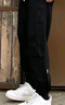 雅鹿裤子男春秋季薄款港风修身男士宽松束脚运动长裤大码工装休闲裤男 黑色【加绒款】 加绒 2XL 【建议体重140-155斤】 实拍图