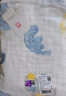 babycare婴儿纱布浴巾新生儿儿童宝宝专用大尺寸抗菌盖毯毛巾包裹巾纱巾 【6层超柔】哈沃伊灰蓝-3秒瞬吸 95x95cm 实拍图