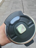 鸿迪磁弹泡茶杯茶水分离杯磁吸塑料水杯子男士喝茶大容量运动车载便携 时尚黑+防烫杯套 550ml 实拍图