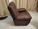 秉绪头等太空沙发单人沙发舱电动功能躺按摩懒人沙发可睡觉电竞沙发椅 咖啡猫抓皮 手动坐躺+转摇 实拍图