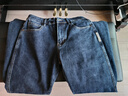 罗蒙高端牛仔裤男士春秋季宽松直筒2025新款弹力阔腿中年休闲裤子男装 蓝灰长裤 29 腰围2尺2 适合110斤左右 实拍图