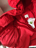布丁哈鲁女童可爱蝴蝶结连帽羽绒服冬季新款中大童三防保暖红色过年外套潮 实拍图