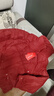 啄木鸟品牌女装红色显瘦立领羽绒棉服棉衣短款2025年冬季新款保暖外套 酒红色 L 105-120斤 实拍图