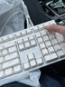ikbc游戏键盘机械键盘办公键盘机械有线键盘 ikbc F108 RGB 有线 白色 青轴 实拍图