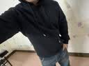 班尼路（Baleno）连帽卫衣男冬季加绒加厚保暖纯色套头男士外套潮流宽松百搭男装 实拍图