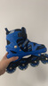 聪捷溜冰鞋儿童全套装男童女童男孩女孩专业轮滑鞋滑冰旱冰初学者直排 蓝色【全闪】背包护具头盔大礼包 S 小码25-31（适合平时24-29） 实拍图