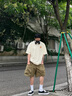回力t恤男款重磅高克重枫叶印花半袖青少年夏季大码男装正肩纯棉短袖 浅米(秋叶胸标) L 175/(建议120斤-140斤左右) 实拍图