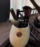 忆壶茶茶道六君子套装功夫茶具配件茶刀茶夹针刮功夫茶艺工具茶桌摆件 实拍图