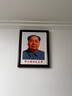 妍林居毛主席画像挂画墙伟人领袖头像中堂大客厅装饰实木带相框照片挂相 毛主席【伟大领袖-天安门同款】双耳 外框宽33*高43厘米红木色相框 实拍图