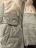 安踏速暖羽绒服丨女冬季三防四格面包服保暖宽松立领鸭绒休闲潮流外套 香草米白/海沫青-2 L （女170) 晒单实拍图