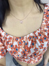 法蔻彩金色项链女银四叶草吊坠锁骨链颈链生日礼物送女友送老婆 玫瑰金色 实拍图