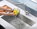 高仪（GROHE）欧标3分内外丝 3分外丝转4分内丝进水延长软管不锈钢编织丝 非高仪/3转3/30CM/1根 实拍图