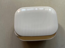 爱染日本进口香皂盒肥皂盒便携旅游创意时尚浴室可沥水防瓷带盖防漏水 方形 实拍图