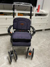 TacaoF AKE CARE OF日本特高步助行器老人助力行走器购物车手推车ST10带轮辅助助行车 深紫色ST10(加大加宽) 实拍图
