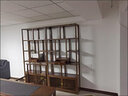 品稻新中式博古架实木摆件架子茶柜隔断屏风茶室茶叶架展示架酒柜书架 胡桃色一对中抽192*30*196cm 实拍图